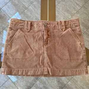 Corduroy mini skirt